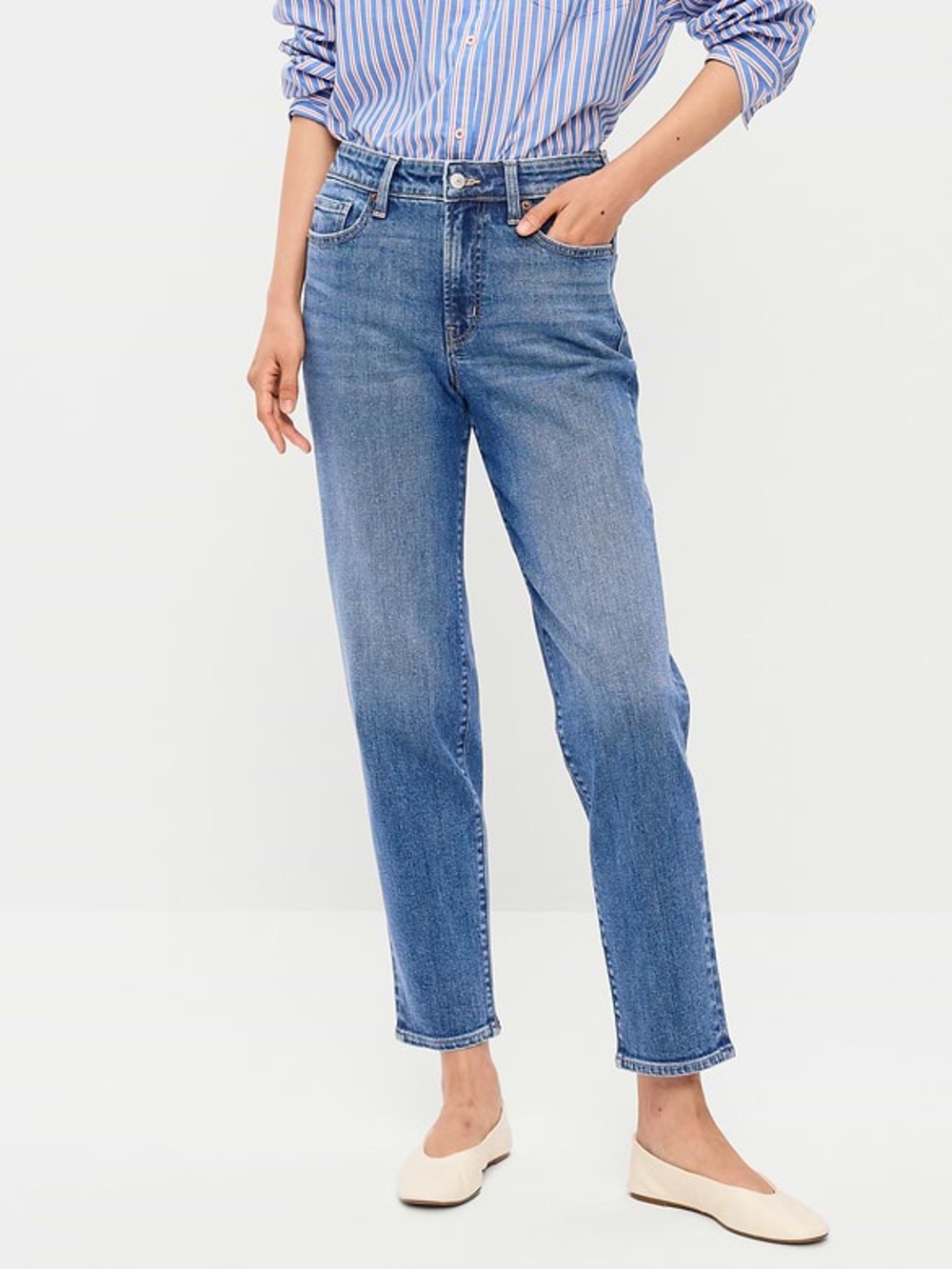 Old Navy High-Waisted OG Straight Ankle Jeans Size 4
